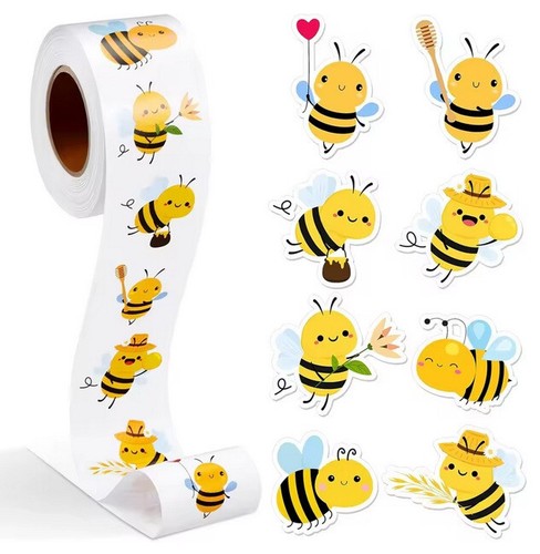 Mini bumble bee stickers - 50,