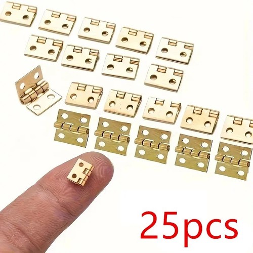 25x mini small metal hinges - small,